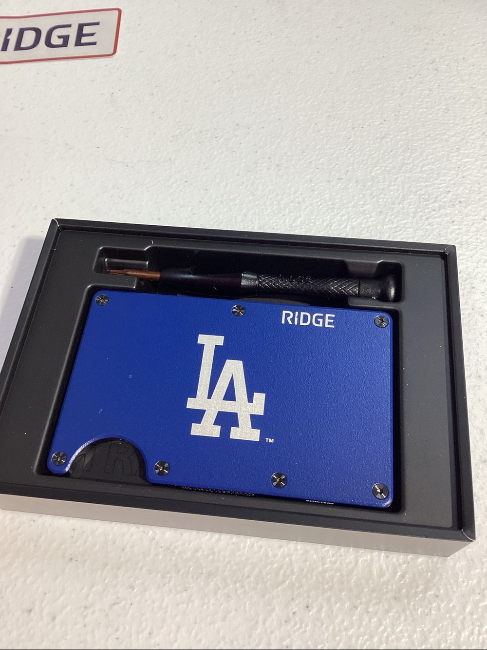 Ridge LA Dodgers Blue Aluminum Card Wallet